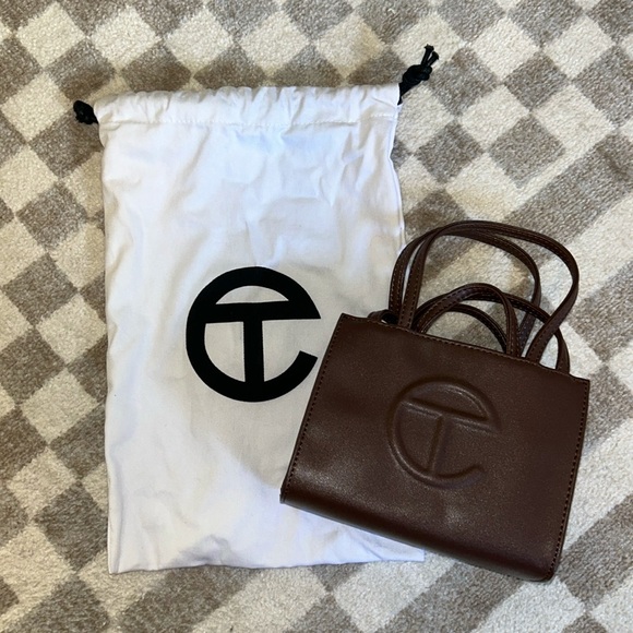 Small Chocolate Telfar Bag - Picture 2 of 4